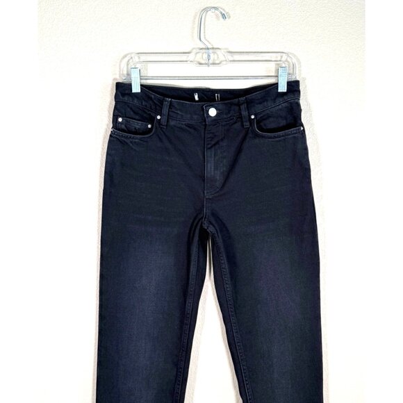 TOTEME Tapered Leg Jeans Women's in Washed Black - Picture 5 of 12